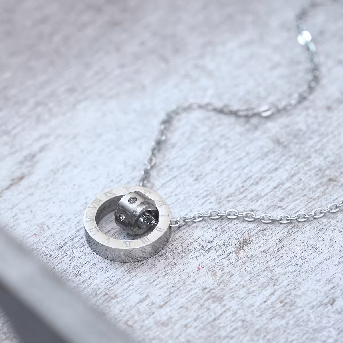 316鋼飾&times;晶鑽羅盤&times;銀色-第2張