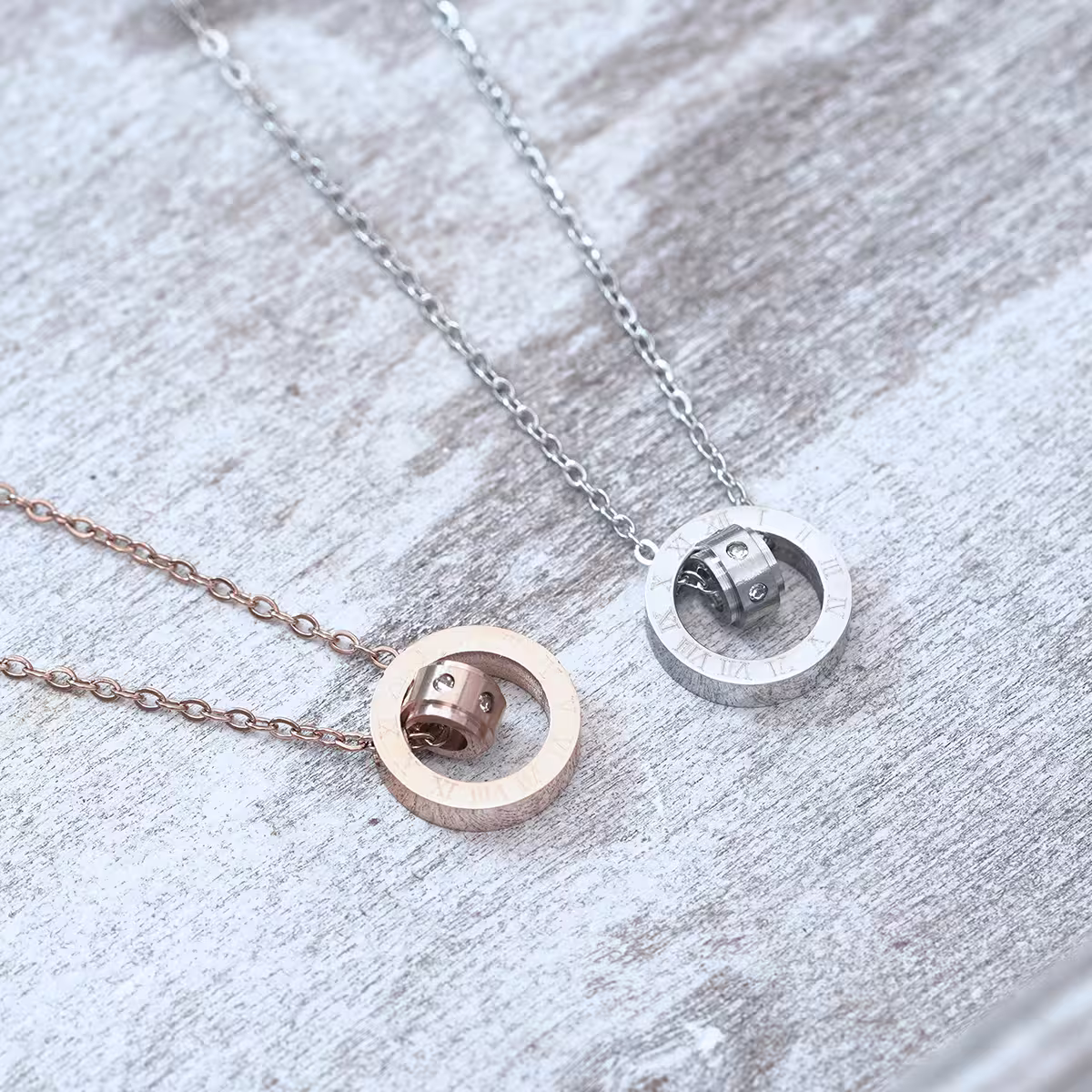 316鋼飾&times;晶鑽羅盤&times;銀色-第5張