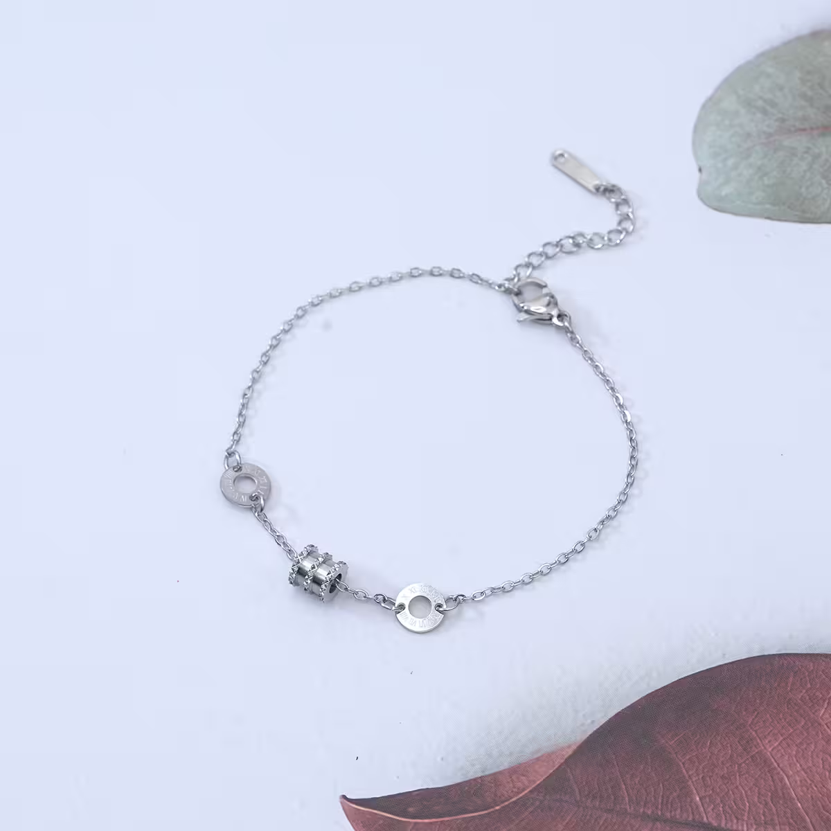 316鋼飾&times;羅馬數字小蠻腰 &times;手鍊&times;銀色-第1張