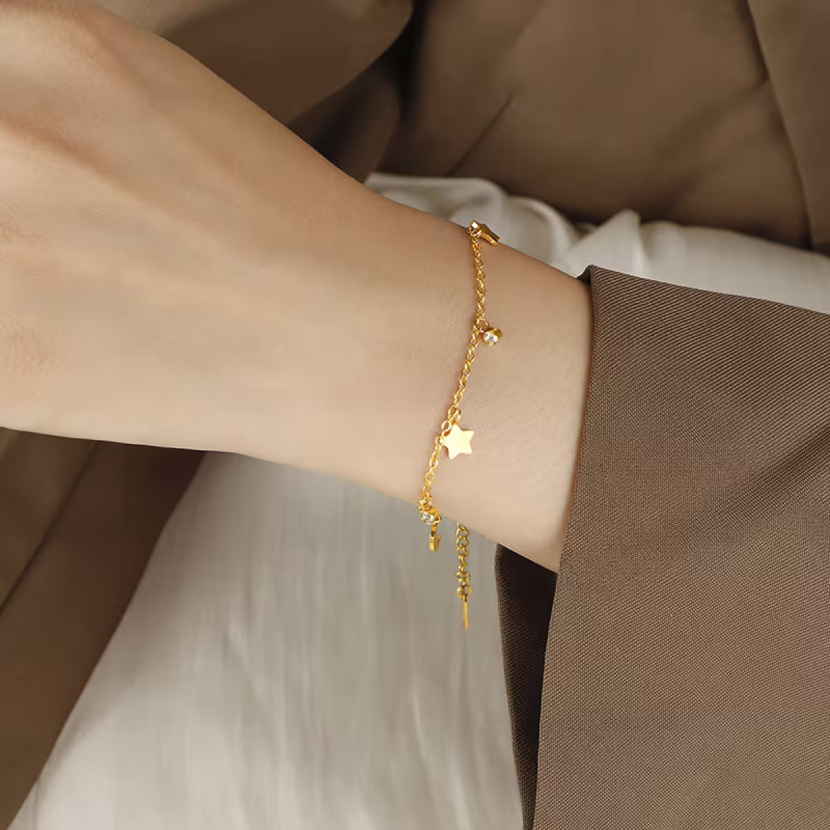 316鋼飾&times;星光月影&times;手鍊&times;玫瑰金-第6張