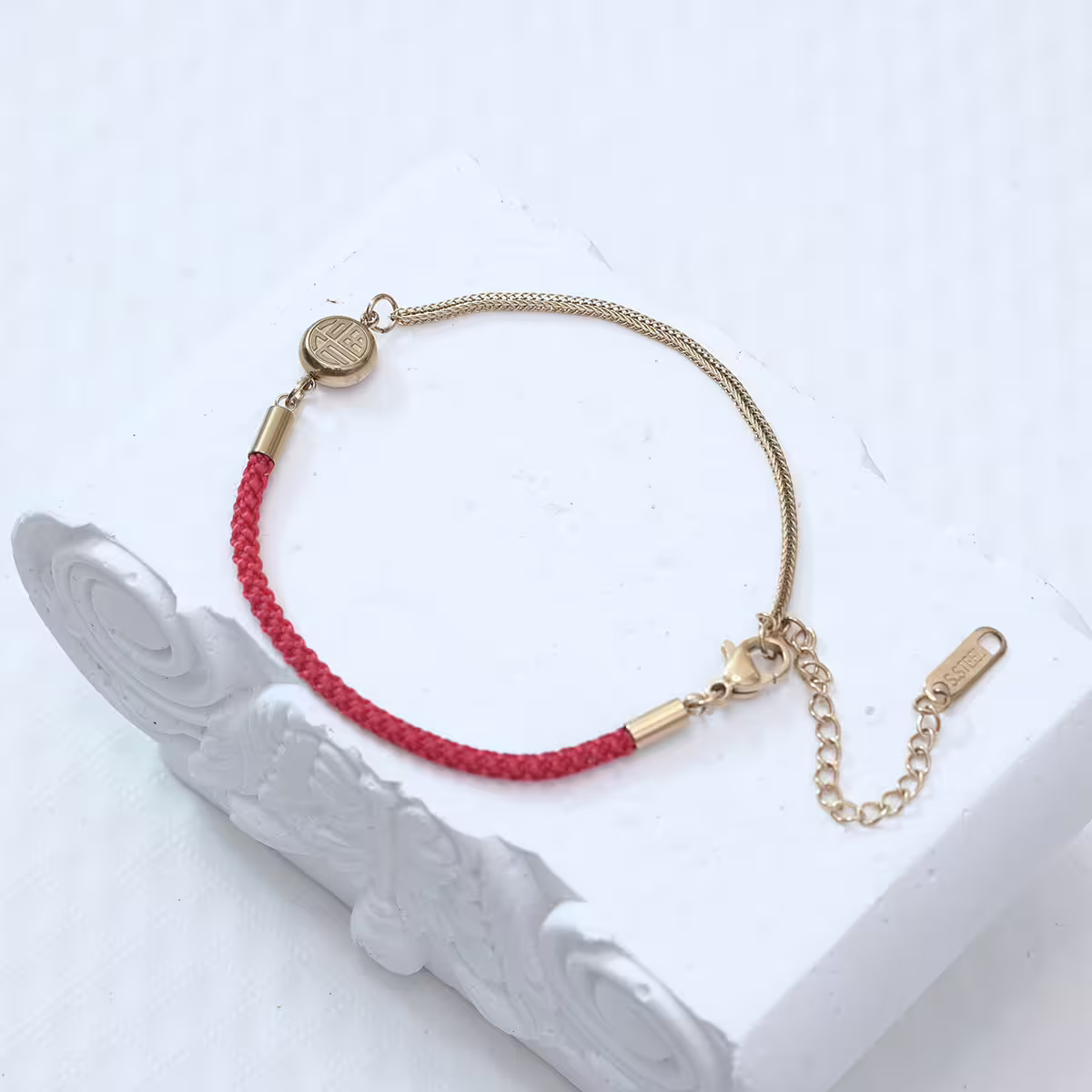 316鋼飾&times;繫福&times;紅繩手鍊-第1張