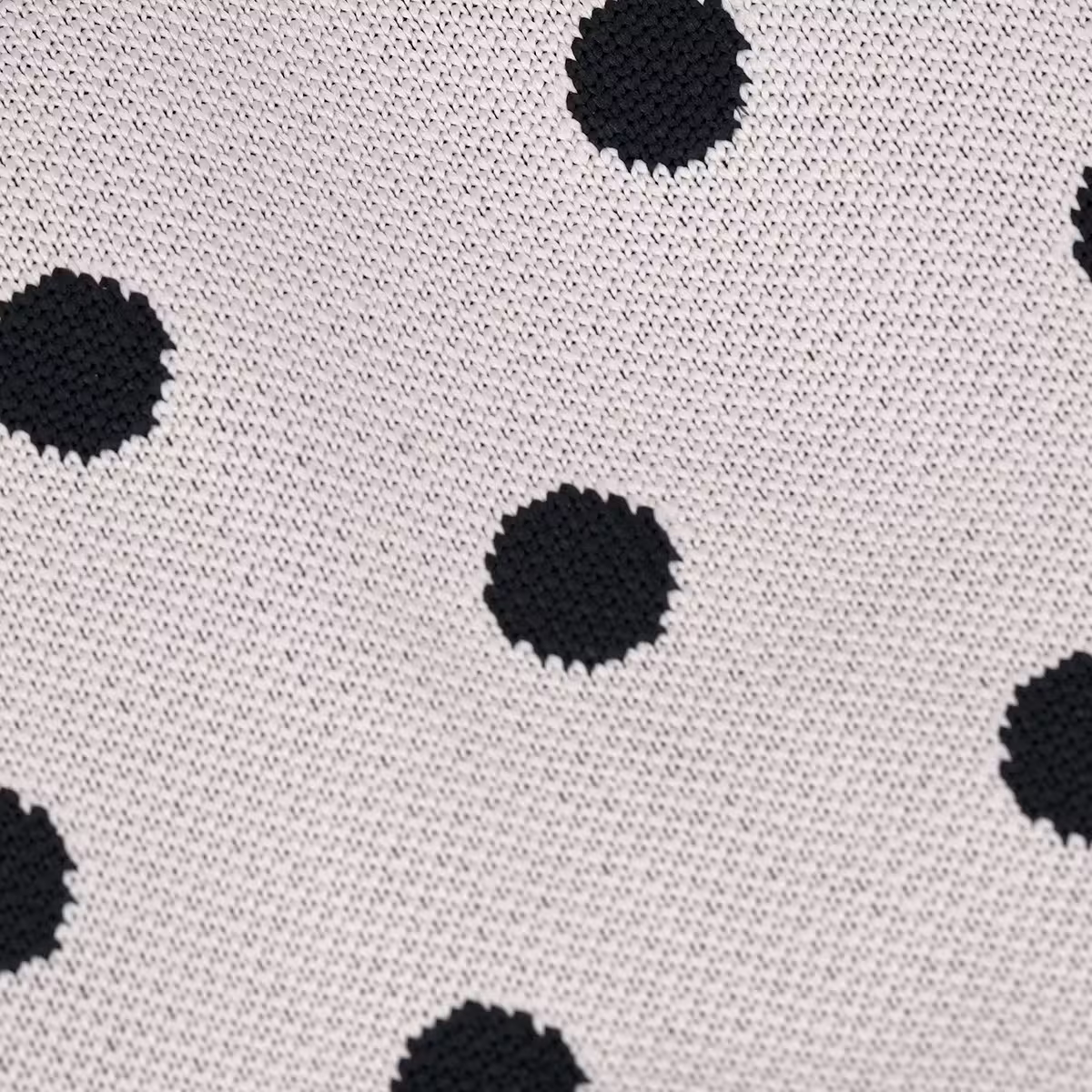 黑色波點&times;針織手提袋-第5張