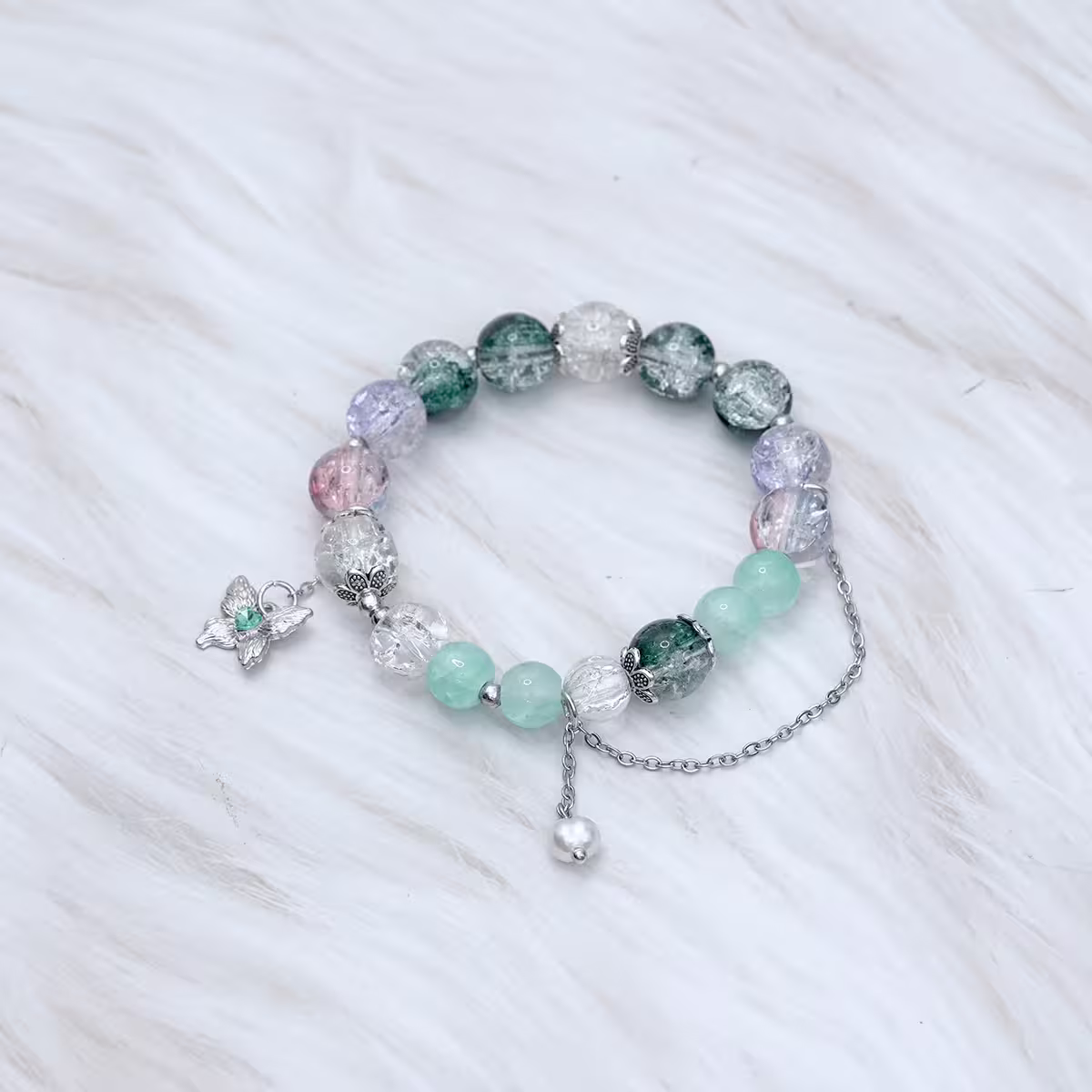 森林冰蝶&times;固定式串珠手鍊-第1張
