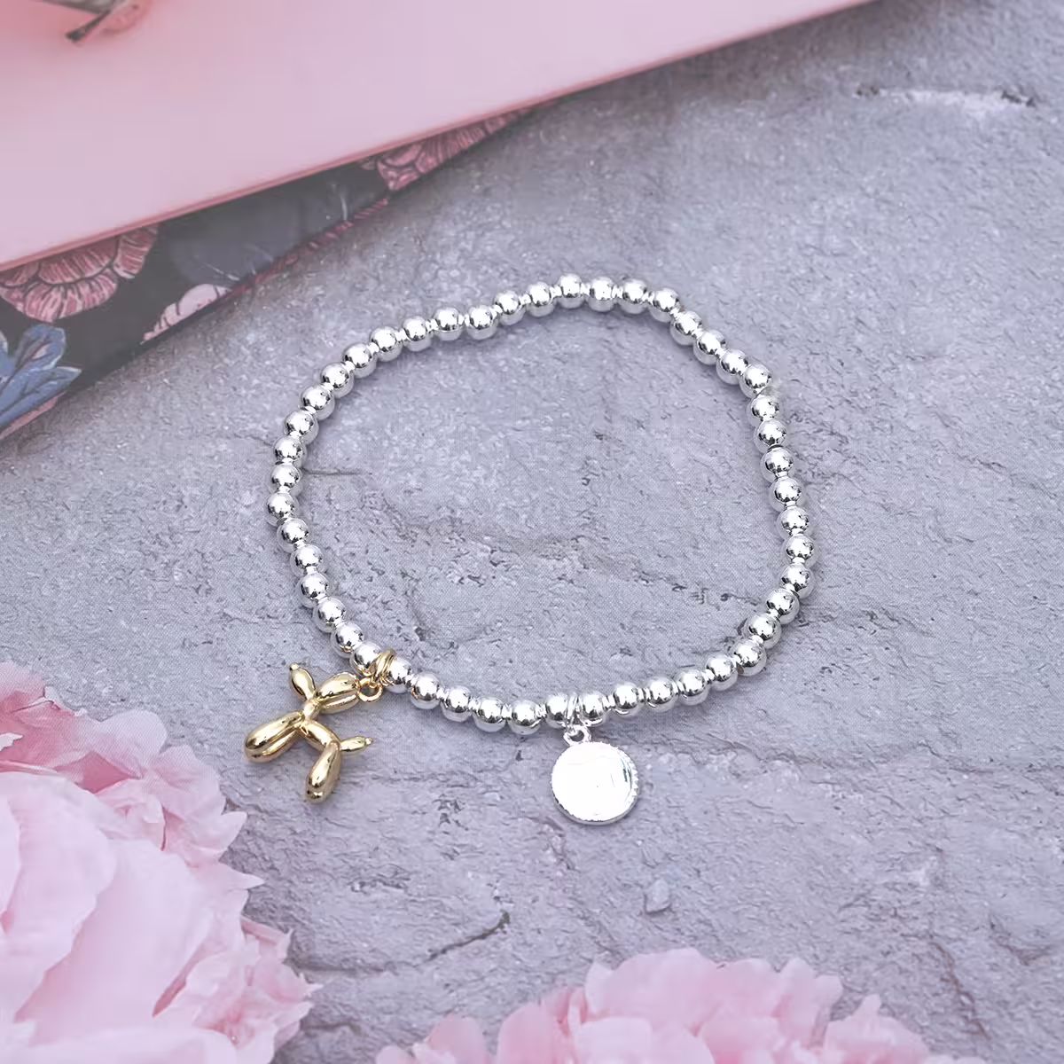 925銀飾&times;幸運氣球狗&times;串珠手環-第1張