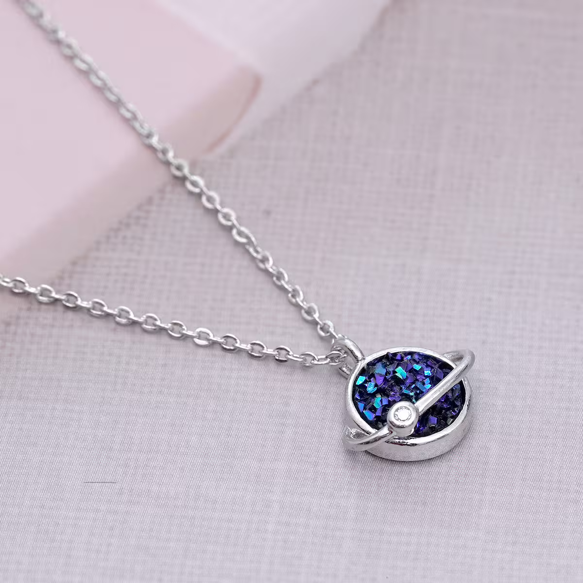 925銀飾&times;藍晶星球&times;鎖骨項鍊-第1張