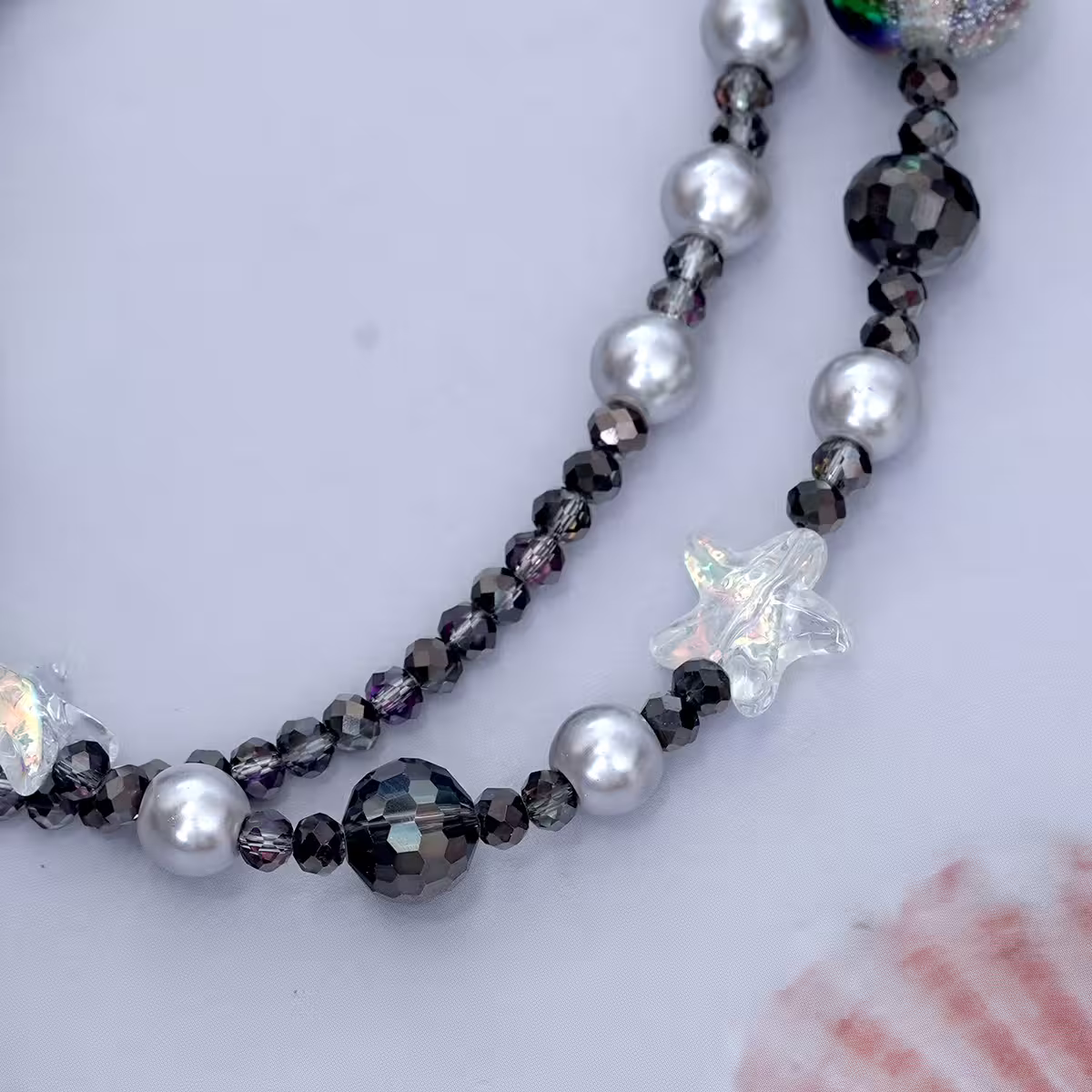 雙層魔幻海星明珠&times;手機腕帶掛繩&times;黑色-第4張