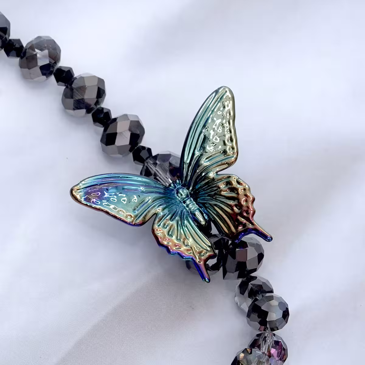 彩黑的璀璨蝴蝶&times;手機腕帶掛繩-第5張