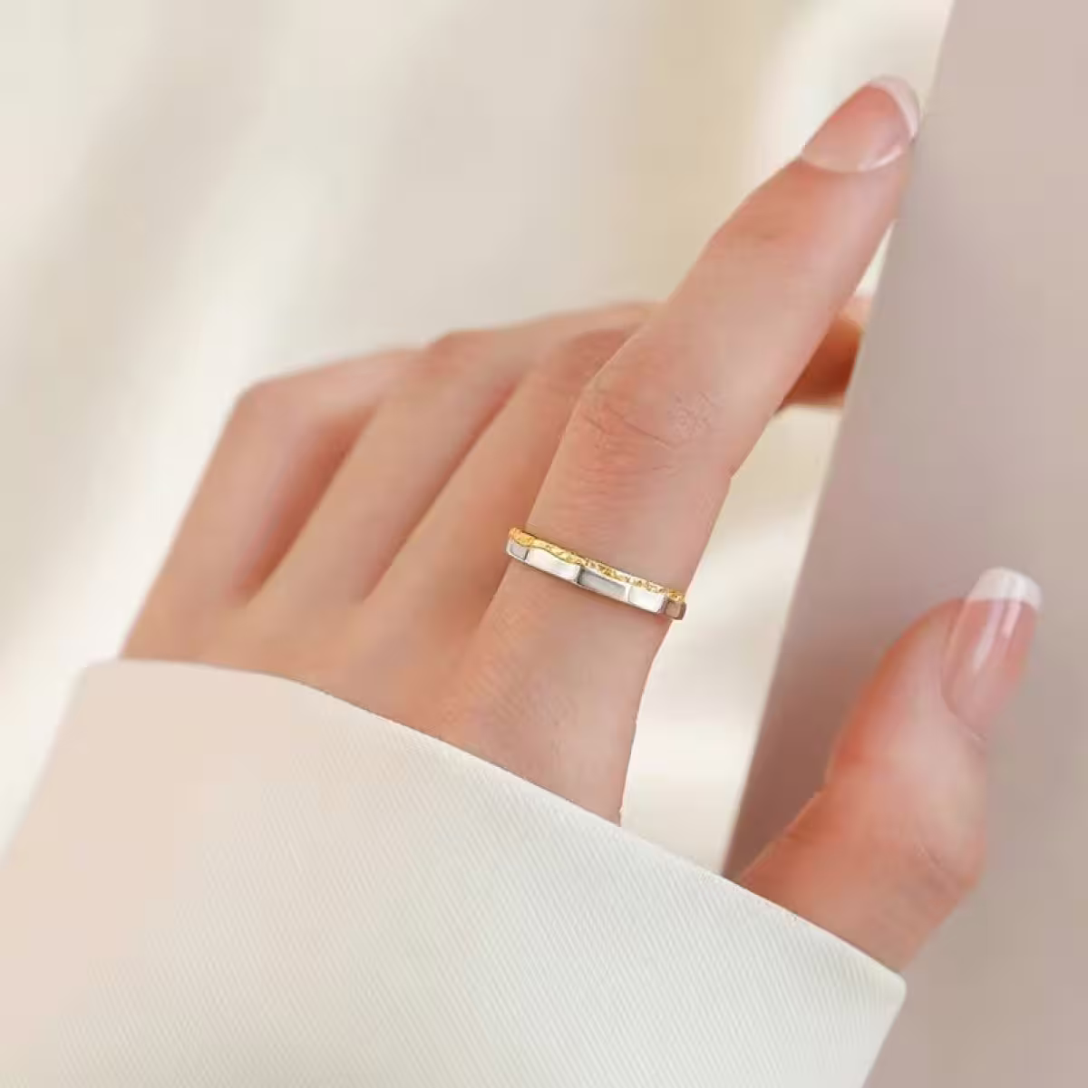 925銀飾&times;鎏光軌跡&times;開口戒指-第5張