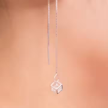 925銀針×魔方晶鑽×流蘇耳線