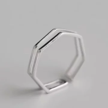 925銀飾×幾何七邊形×開口戒指.avif