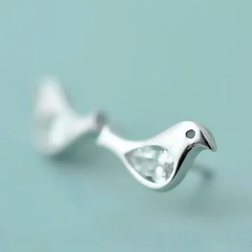 925銀針×晶鑽鳥兒×耳針.avif