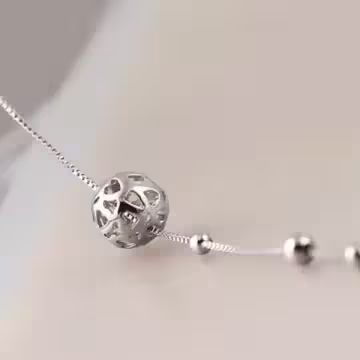 925銀飾×魔幻心球小圓珠×腳鍊