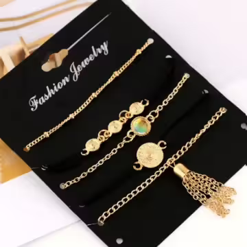 彩晶圖騰流蘇×五套件手鍊組