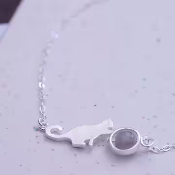 925銀飾×貓咪轉珠×手鍊