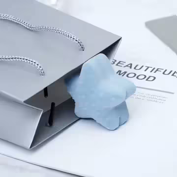 水藍海星星×適用戒指/小耳釘×絨布盒