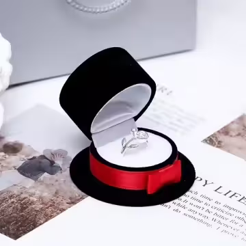 紳士禮帽×適用戒指/小耳釘×絨布盒