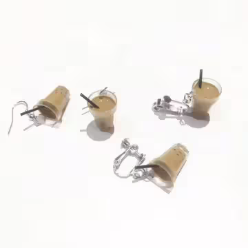 台灣之光珍珠奶茶×螺旋耳夾