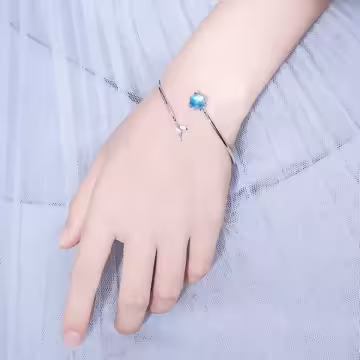 925銀飾×人魚泡泡×開口手環