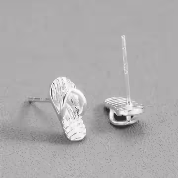 925銀針×人字夾腳拖鞋×耳針