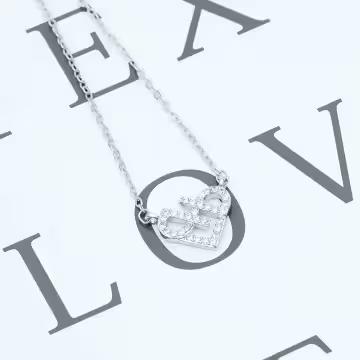 925銀飾&times;心型圈&times;鎖骨項鍊