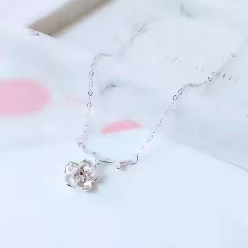 925銀飾×粉櫻之戀×鎖骨項鍊