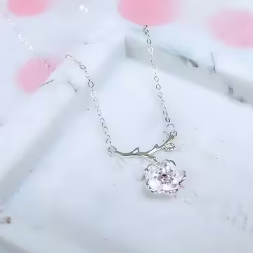 925銀飾×粉櫻之戀×鎖骨項鍊