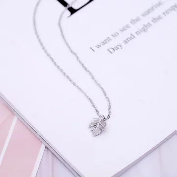 925銀飾×一片楓葉×鎖骨項鍊.avif