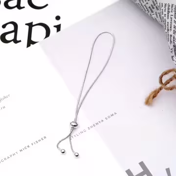 925銀飾×蛇骨抽拉繩垂線×手鍊