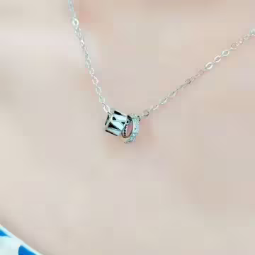 925銀飾&times;兩環一心&times;鎖骨項鍊