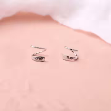 925銀針×螺旋線條×耳勾