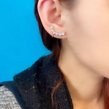 排鑽花絮×U型耳骨耳夾.avif