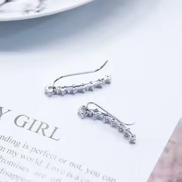 925銀針×一字排鑽×耳針