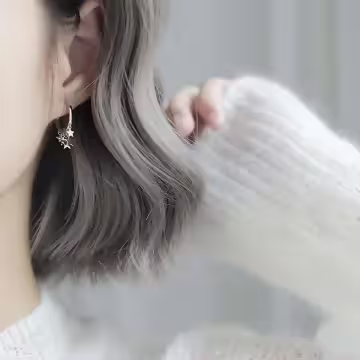 925銀針×滿天星×耳扣
