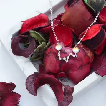 925銀飾×雙晶北斗七星×鎖骨項鍊