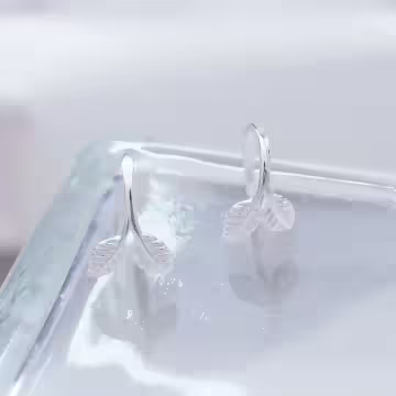 925銀針×嫩葉新芽×耳勾