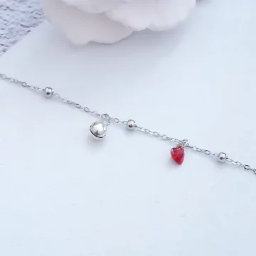 925銀飾×甜美紅心鈴鐺×手鍊.avif
