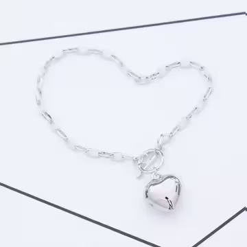 個性光面愛心&times;手鍊