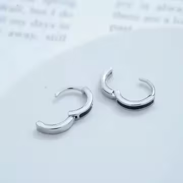 925銀針×簡約黑線×耳扣