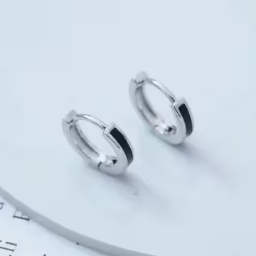 925銀針×簡約黑線×耳扣