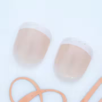 兒童×法式透粉亮面×穿戴式手指甲片×二十四入