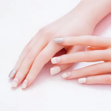法式粉膚銀蔥亮面×穿戴式手指甲片×二十四入 .avif