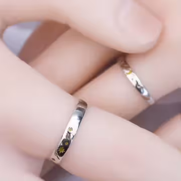 金星伴明月×情侶對戒