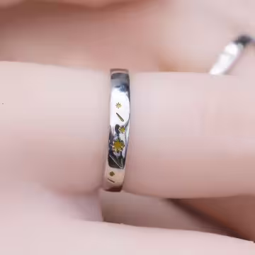 金星伴明月×情侶對戒