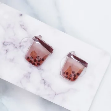 珍珠奶茶×磁吸耳夾/裝飾小物.avif