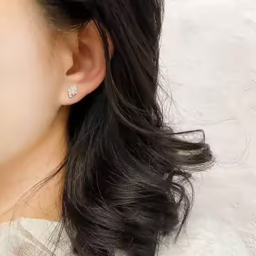 晶鑽三線閃電光×磁吸耳夾/裝飾小物