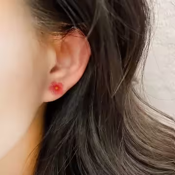 粉紅小花朵×磁吸耳夾/裝飾小物