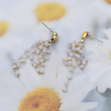 蛋黃珍珠小串流蘇×吊墜耳環.avif