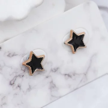 黑星星玫瑰金框×磁吸耳夾/裝飾小物.avif