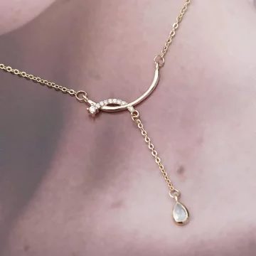 交織晶鑽垂墜水滴×鎖骨項鍊.avif