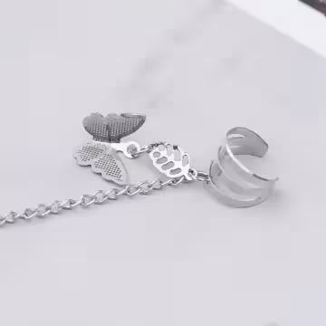 長桿蝴蝶飛×單邊耳骨螺旋耳夾